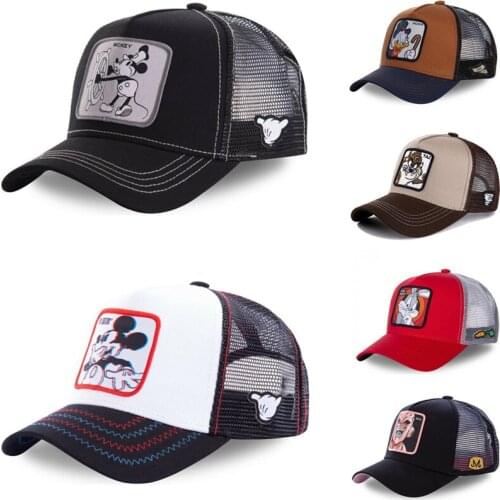 New Brand Anime Star Wars Mickey Snapback Cotton Baseball Cap Men Women Hip Hop Dad Mesh Trucker Hat Dropshipping