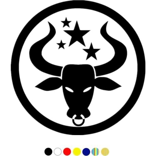 CS-10500# Taurus Zodiac Sign Vinyl Decal Car Sticker Waterproof Auto Decors