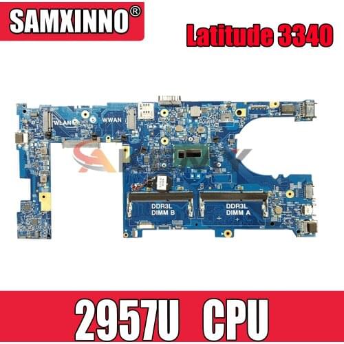 For DELL Latitude 3340 E3340 Celeron 2957U Notebook Mainboard CN-0X13HJ 0X13HJ 13229-1 5X37M Laptop Motherboard SR1DV DDR3