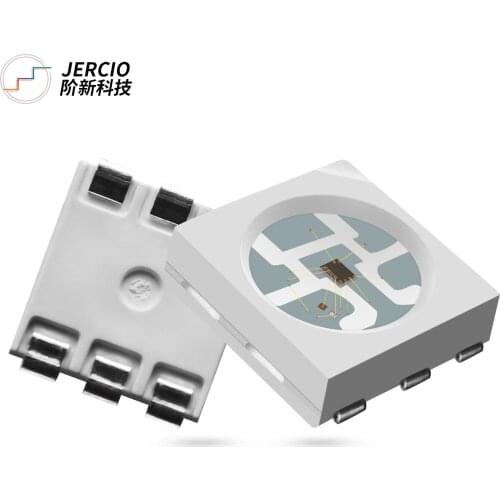 JERCIO 50~1000pcs XT9822-RGB(Similar with APA102C) 256 Gray Level Programmable 5050 SMD LED Double-wire high rate