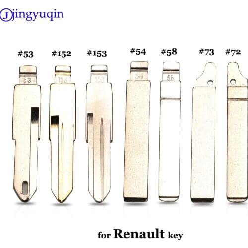 Jingyuqin #53 #54 #58 #72 #73 #152 #153 Remote Key Blade Blank For Lada Renault Megan Dacia Clio Duster KD VAC102 VA2 HU83