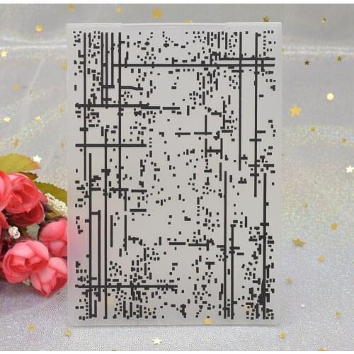 Mosaic Pattern 3D Embossing Folders for DIY Scrapbooking Paper Card Making Craft Plastic Embossing Template Stencil