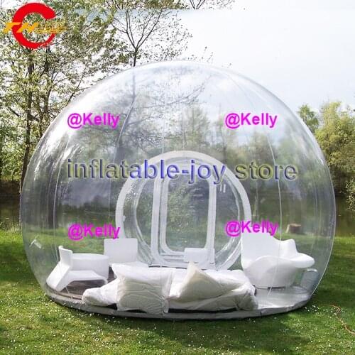 Free shipping inflatable dome tent show room transparent inflatable lawn dome tent, cheap inflatable camping clear tent for sale