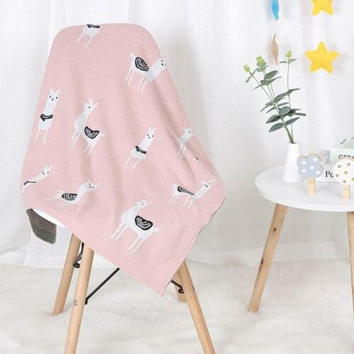 Autumn Winter Newborn Baby Quilt Boys Girls Hold Blanket Infant Baby Boy Girl Knit Alpaca Blanket