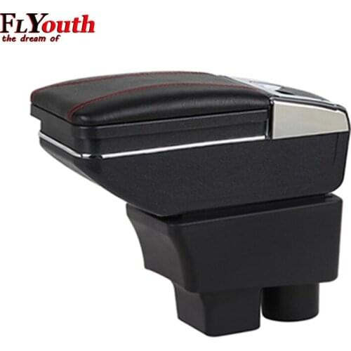 For Skoda Rapid 2013-2018 Car Armrest Box Central Store Content Box Storage Interior Car-Styling Decoration Accessories Parts