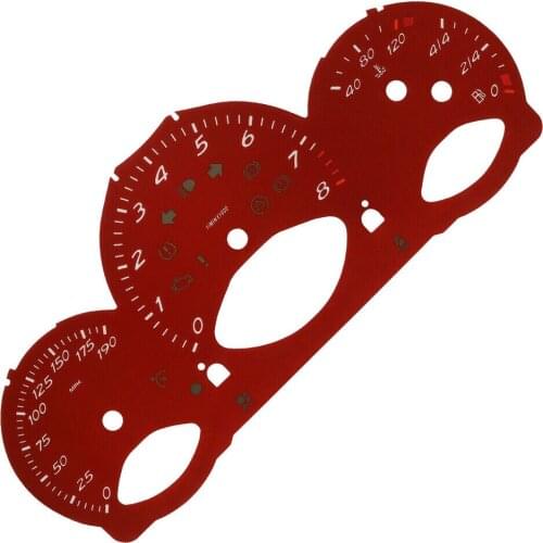 Dashboard Gauge Face for Porsche 987 Cayman Boxster Instrument Cluster Overlay 190MPH