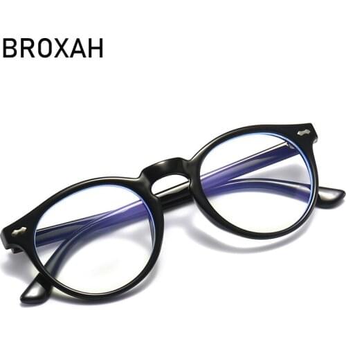 Transparent Computer Glasses Frame Women Men Anti Blue Light Round Eyewear Blocking Glasses Optical Spectacle Eyeglass