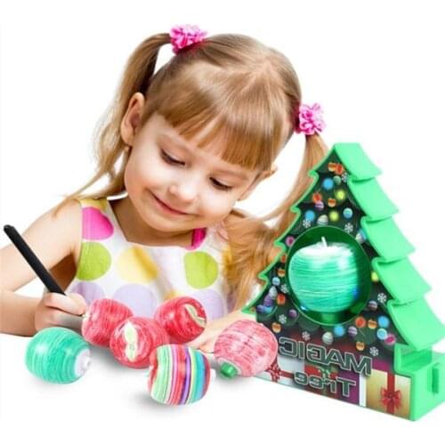 Christmas Tree Painting Ball Christmas Tree Jewelry DIY Christmas Ornaments Xmas Tree Decor Kit Painting Ball Electric Toy