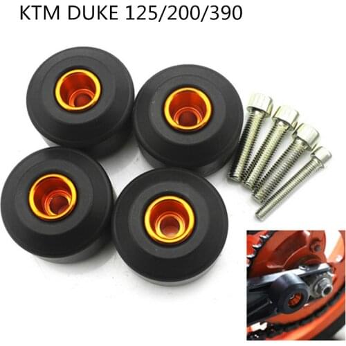 Motorcycle Front and Rear Fork Wheel Frame Sliders Crash Pads Falling Protection for KTM Duke 390 2013-2016 200 2017 2018