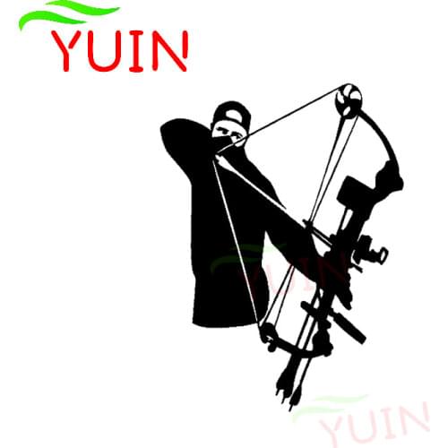 Car Sticker Bowhunter Archer Bow Hunting Decal Auto Accessories PVC Body Window Decoration Waterproof Sunscreen Decals