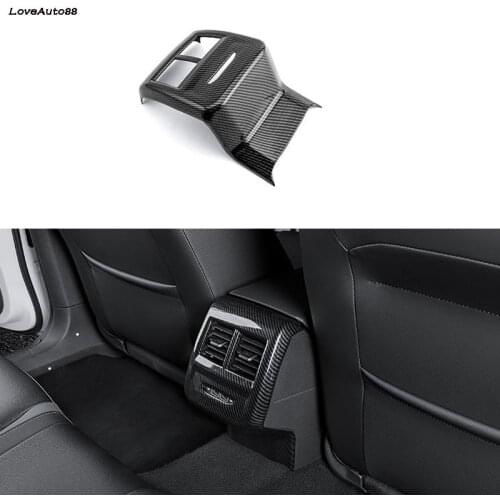 Rear Exhaust Air Outlet Decorative Frame ABS Air Conditioning Panel Anti-kick Pad For Volkswagen VW Jetta MK7 2019 2020 2021