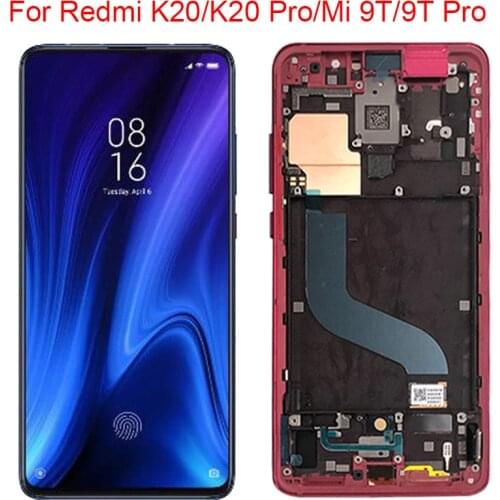 New K20 LCD For Xiaomi Mi 9T Pro LCD With Frame For Redmi K20 Pro Display Frame Touch Screen 6.39" LCD Redmi K20 Touch Screen