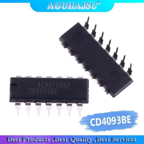 10PCS CD4093BE HCF4093BE DIP14 CD4093 DIP 4093 DIP-14 4093BE new and original IC