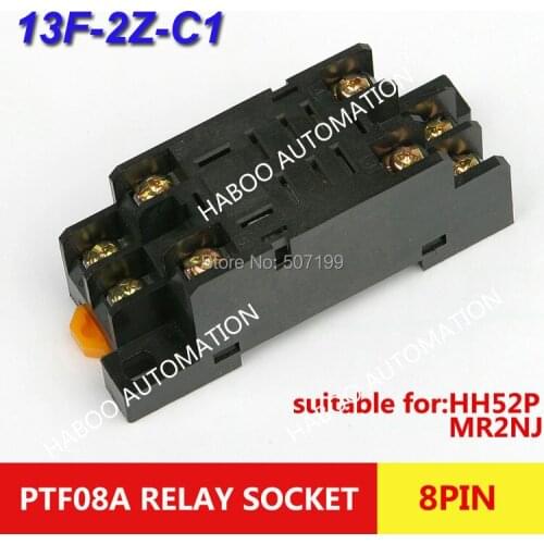 10pcs/lot Relay electric socket 8 PIN mini socket PTF08A general purpose socket time relay socket 10A 250V