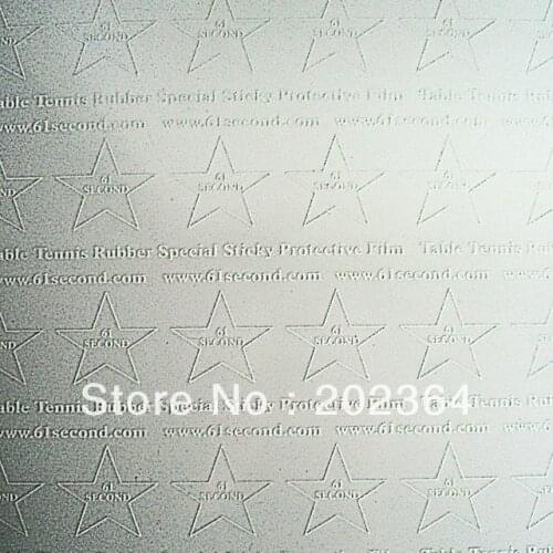 10X 61second Table Tennis Rubber Special Sticky Protective Film for Ping Pong Racket