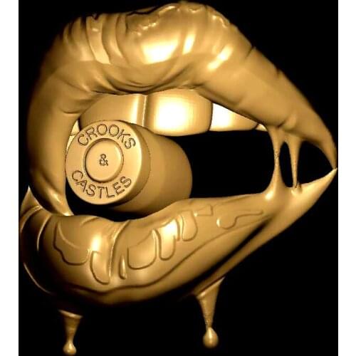 Mouth_Bullet 3d model STL relief for cnc 3d Relief Model STL Router 3 axis Engraver ArtCam Aspire Mouth Cut3D Vcarve