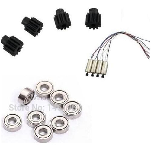 4pcs engine gear and 4pcs engines motors 4PCS upgrade bearing for VISUO XS809 XS809HW XS809W RC Quadcopter Drone Spare Parts