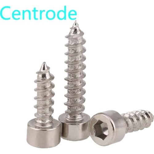 GuHua 8.8 High Strength Hex Socket Head Cap Self Tapping Screws Hexagon Socket Cheese Head Self-tapping Screws M2M3M3.5 10Pcs