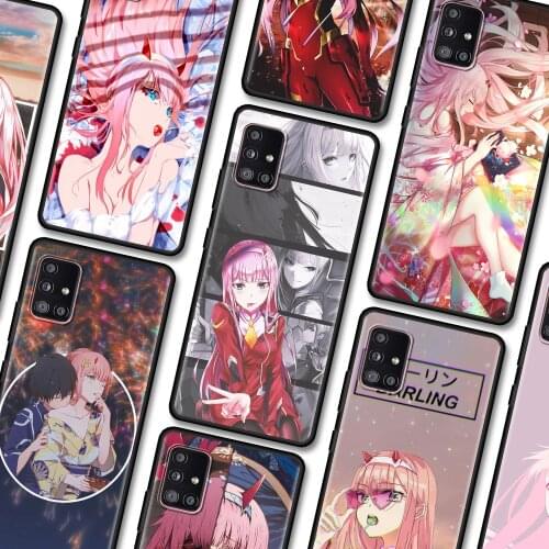 Black Case For Samsung Galaxy A22 A51 A12 A21s A71 A31 A52 A32 A02s A72 A42 A02 A01 A11 TPU Fundas Zero Two Darling