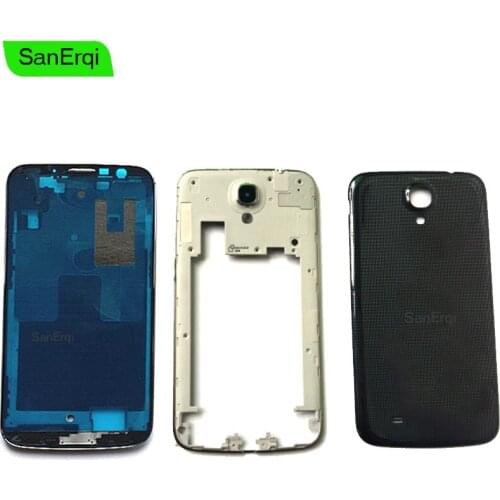SanErqi Full Housing Case Middle Frame + Rubber Seal Back Cover Replacement Parts For Samsung Galaxy Mega 6.3 GT-I9200 GT-I9205