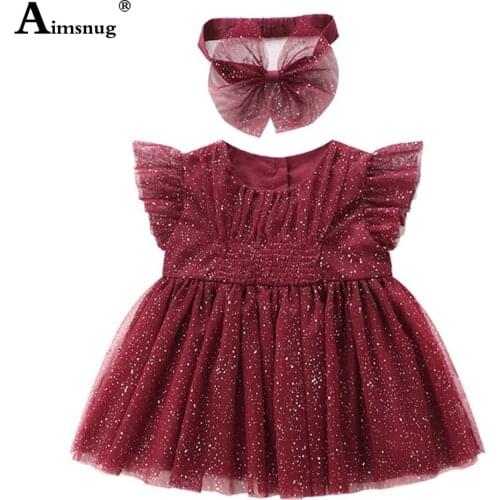 Children Princess Dress Kids Clothes Baby Girls Puff Sleeve Sweet Bow Birthday Party Dresses Summer 2021 Short Ball Gown Dress