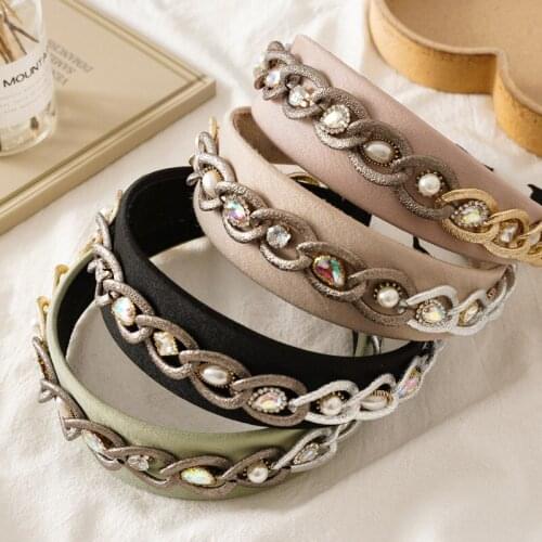 Women Fabric Hairband Twist Bow Knot Cross Headband Girl Hair Band Lady Headwear