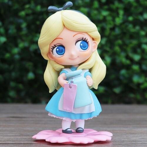 Disney Alice Princess 11cm Action Figure Model Toys Cake Decoration For Children Gifts