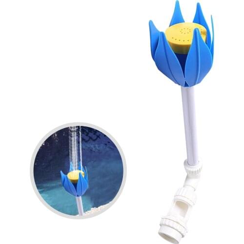 Swimming Pool Fountain Flower Shape Waterfall Spray Fountain Fits 1.5-inch Threaded Return Fittings Pool Tools garden decoration
