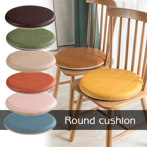 PU Cotton Patchwork Round Cushion Home Decoration Memorize Foam Anti-slip And Waterproof Pillow Living Room Bedroom Sofa Mat