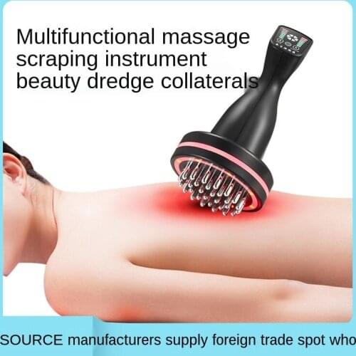 Scraping Massage Comb Meridian Dredging Beauty Negative Pressure Electric Household Heating Physiotherapy Instrument