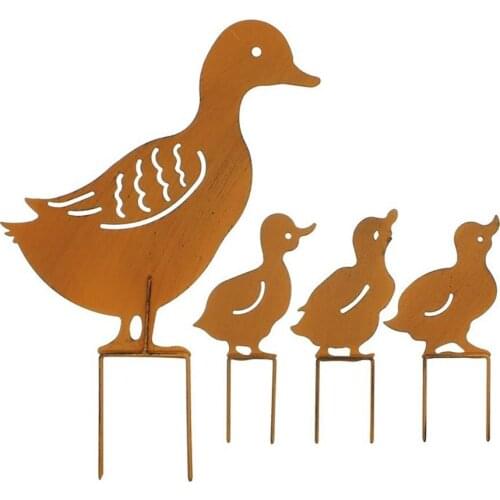 Metal Garden Statue Animal Statue Plug-In Yard Decoration European Style Outdoor Garden Decoration Garden Statue Sculpture