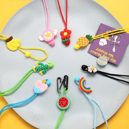 Fashion Fruits Heart Flower Hang Chains Necklace Children Glasses Cord Lanyard Student Masks Holder Rope Strap