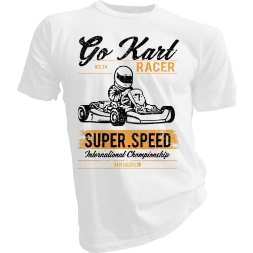 Brand T-Shirt Men 2019 Fashion Go Kart Super Speed, Racer, Motor Kids T-Shirt Print Tees Short Sleeve O-Neck