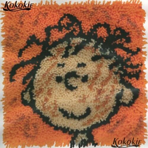 Embroidery latch hook rug kits cross stitch kits embroidery needlework sets 3d carpet cushion Patchwork Pillowcase