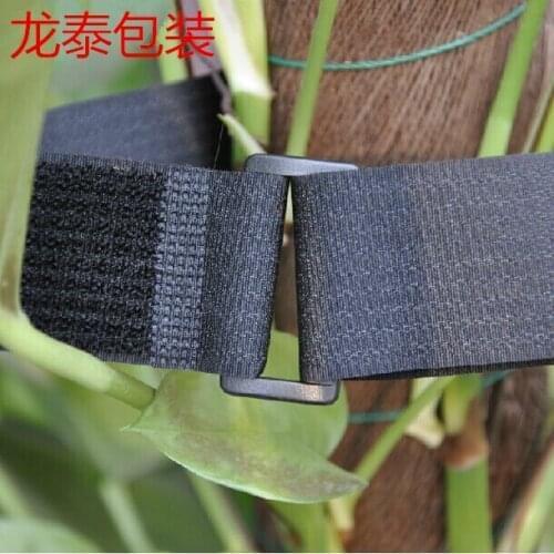 New 2015 10pcs/lot 5cm x 60cm reusable cable ties nylon strap with Plastic button Hook Loop magic Tape with buckle