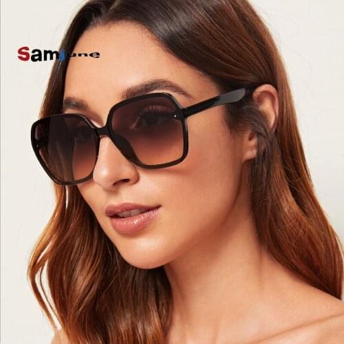 2021 New Round Sunglasses Women Oversized Ladies Fashion Plastic Outdoor Gradient Sun Glasses Feminino Gafas Oculos De Sol UV400