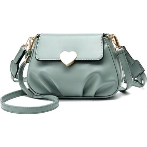 2021 New Casual Dumpling Bag Trendy Lady Shoulder Bag Soft Leather Womens Bag Female Soft Solid Wrinkle Shopping Bag Cross Bags