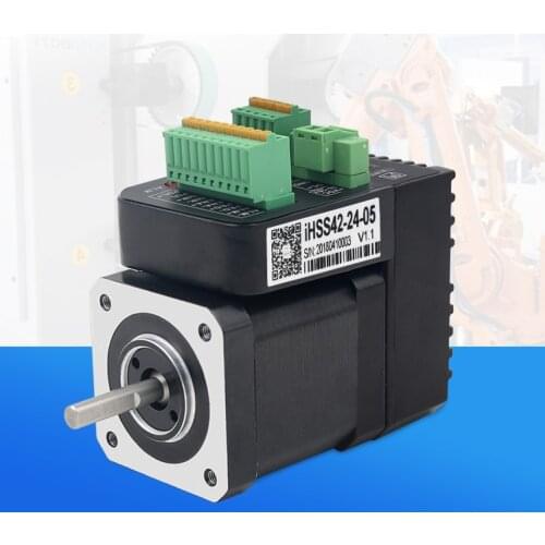 New Integrated step servo motors NEMA 17 IHSS42-24-05 output 0.48NM with 1000 lines encoder Closed Loop Stepper system