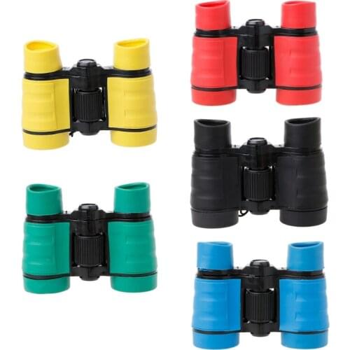 Rubber 4X 30mm Adjustable Mini Lightweight Binoculars For Kids Toy Compact Y4QA
