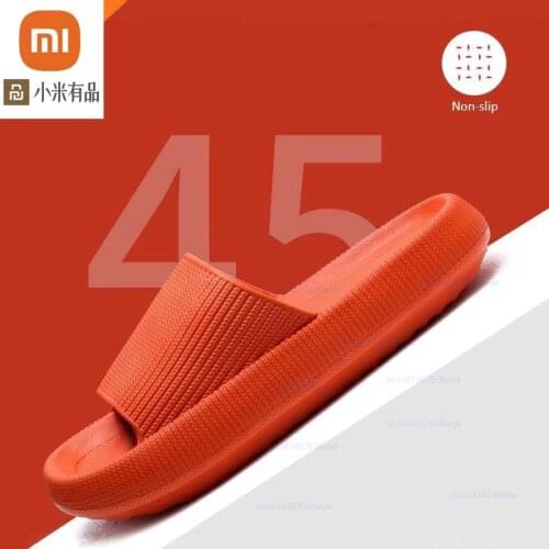 Xiaomi Fashion Slippers Women Thick Platform Women Indoor Bathroom Slipper Soft EVA Anti-slip Home Floor Slides Men Summer Shoes