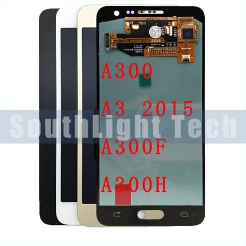 Super Amoled Replacement Display for SAMSUNG Galaxy A3 2015 LCD A300 A300H A300F A300FU LCD Display Touch Screen Digitizer