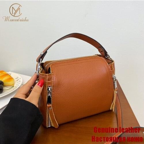 Genuine Leather 100% Crossbody Bags Women Famous Brand Female Shoulder Bag Fashion Designers Leather Shoulder Handbag Messenger