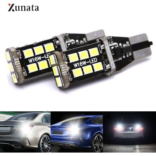 T15 W16W LED Reversing Light Bulb for Car Backup Super Bright 921 15 SMD 2835 12W White Light Car Auto Canbus Reverse Light