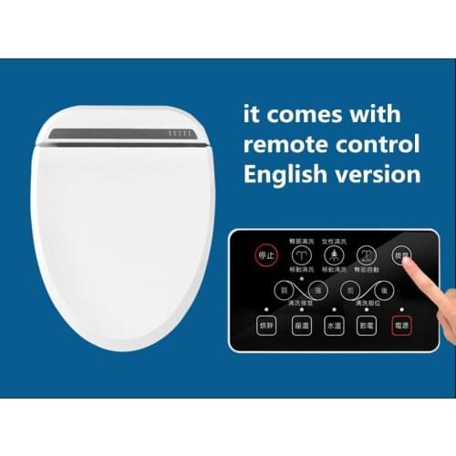 Intelligent Heated Toilet Seat Remote Control Smart Bidet Toilet Seats WC Sitz Water Closet Automatic Toilet Lid Cover Female