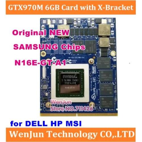 NEW GTX 970M GTX970M N16E-GT-A1 6GB Video Graphics Card For DELL HP 8770W Clevo P375SM P170EM P150EM P157SM P151SM P150SM P177SM