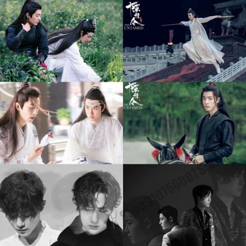 Xiao Zhan and Wang Yibohigh-quality Printing on Canvas Painting,wall Poster Art Chen Qingling,living Room Decora