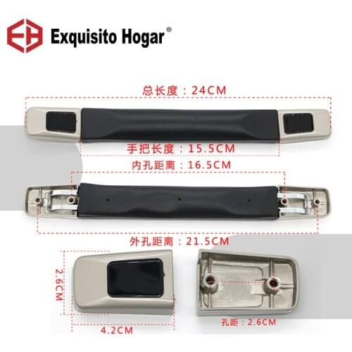 Replacement Suitcase Luggage Handle Grip Spare Fix Holders Box Pull Carry Strap Luggage Repair Fitting Acrylic