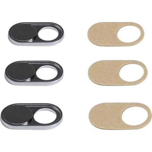 3Pcs Webcam Camera Protector Cover Slider Shield For Android Smartphones for Notebook Laptop Tablet Silver