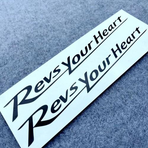 1 Pair Of Diy Reflective Motorcycle Sticker Fuel Tank Motor Side Marker Pad Fairing Racing Yamaha Revs Your Heart Revsyourheart