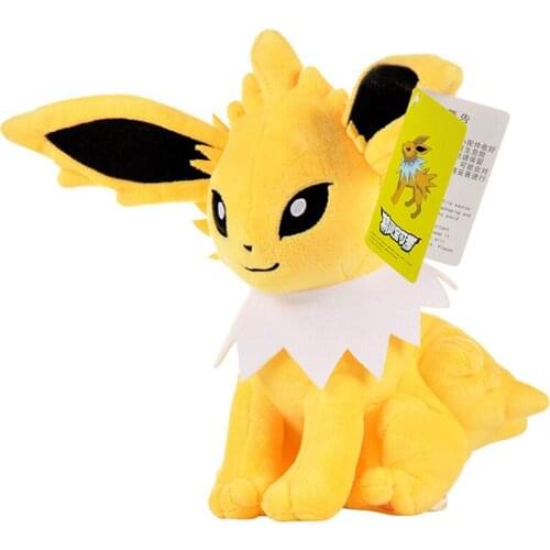 1Pcs Kawaii Cartoon 25cm Jolteon Plush Doll Pendant Soft Stuffed Toys for Children Kids Birthday Christmas Gift